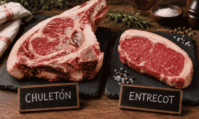 diferencia entre chuletón y entrecot